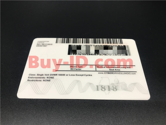 fake illinois id card