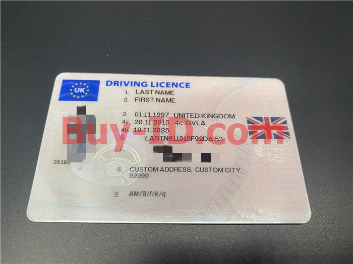 United Kingdom State ID Card scannable fake id fake driving license