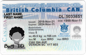 Canada British Columbia ID-Buy-ID.com