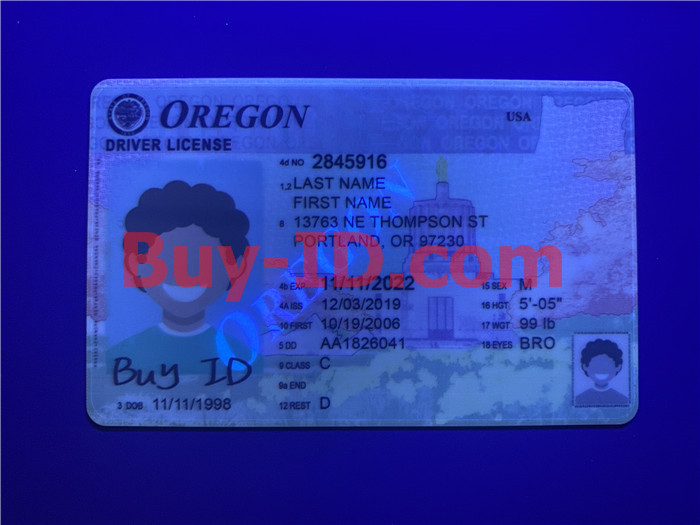 Oregon State ID Card scannable fake id fake driving license Buy