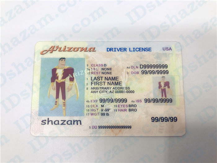 Premium Scannable Arizona State Fake ID Card
