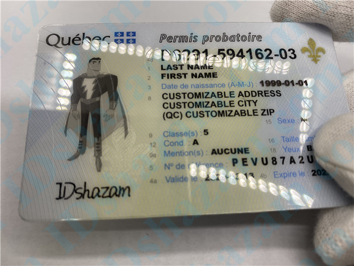 Premium Canada Quebec Fake ID Card Fake ID Maker