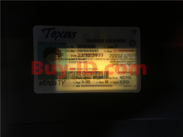 Premium Scannable Texas State Fake ID Card Laser Micro-Perforation