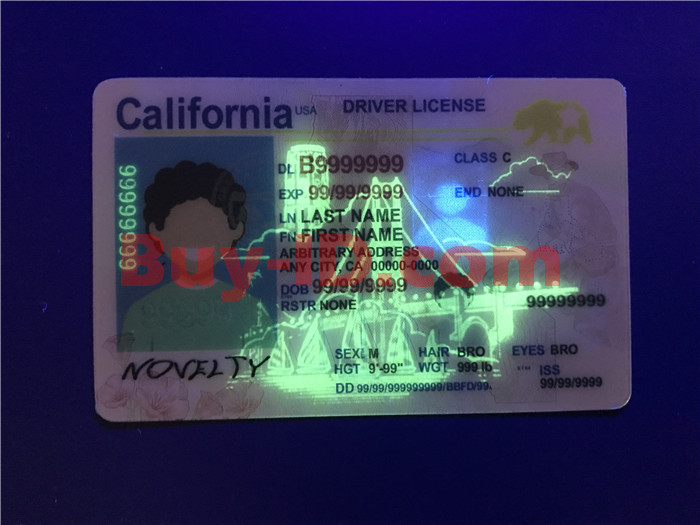 Premium Scannable New California State Fake ID Card UV Anti-Counterfeiting Layer