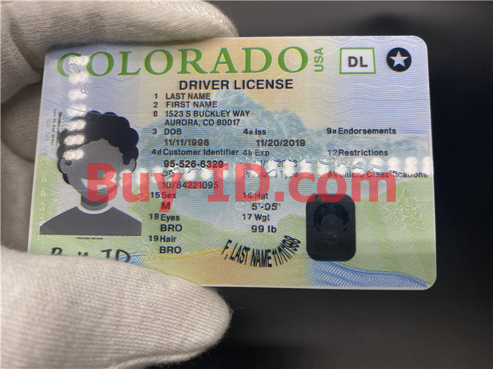 Premium Scannable New Colorado State Fake ID Card Surface Engraving