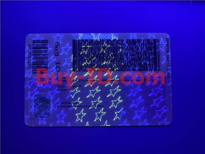 Premium Scannable Washington DC State Fake ID Card UV Anti-Counterfeiting Layer 2