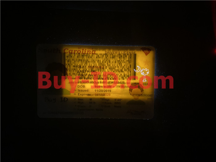 Premium Scannable New South Carolina State Fake ID Card Laser Micro-Perforation