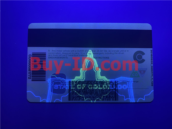 Premium Scannable New Colorado State Fake ID Card UV Anti-Counterfeiting Layer 2