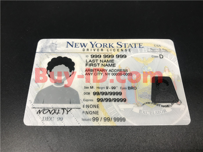 Premium Scannable New York State Fake ID Card Positive Display