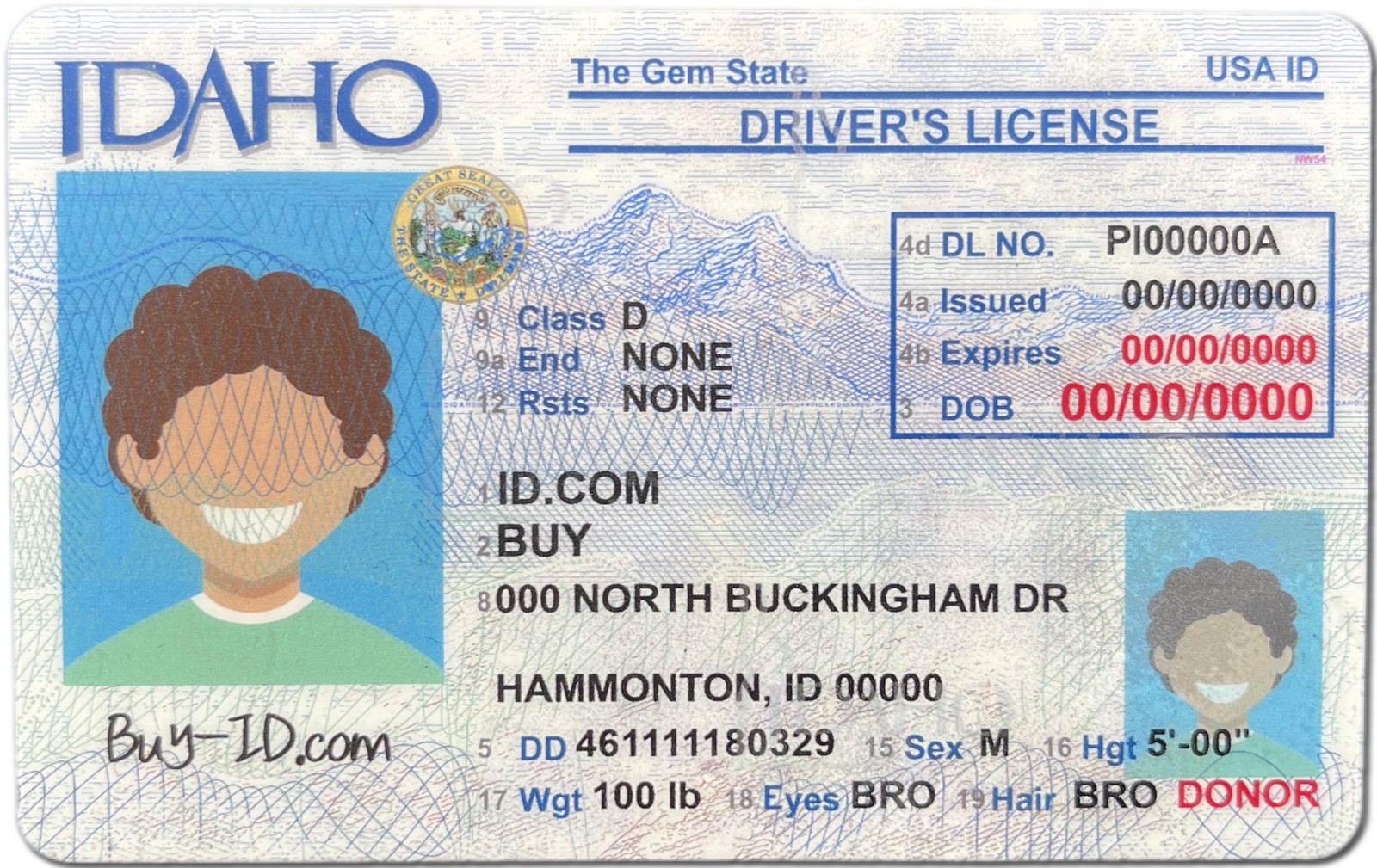 New Idaho ID-Buy-ID.com