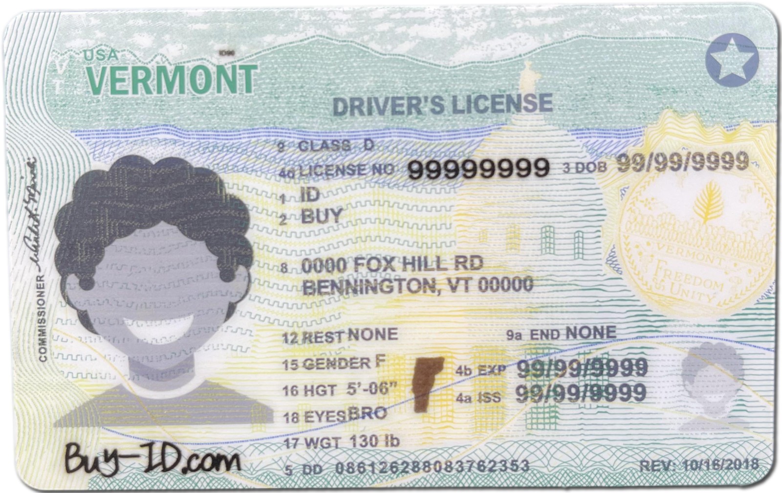 Vermont ID  -Buy-ID.com